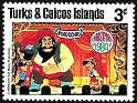 Turks and Caicos Isls - 1980 - Walt Disney - 3 ¢ - Multicolor - Walt Disney, Christmas, Pinocchio - Scott 446 - Pinocchio - 0